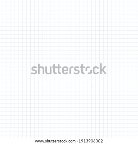 Graph paper, coordinate paper, grid paper, or squared paper image simple background illustration. Drawing with light blue fine lines making up a regular grid. Square, small size grid.