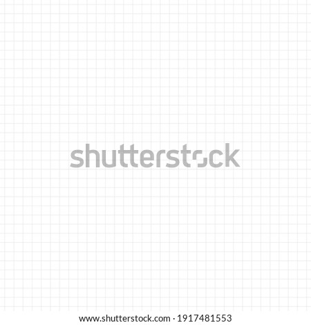 Graph paper, coordinate paper, grid paper, or squared paper image simple background illustration. Drawing with light Gray fine lines making up a regular grid. Square, small size grid.