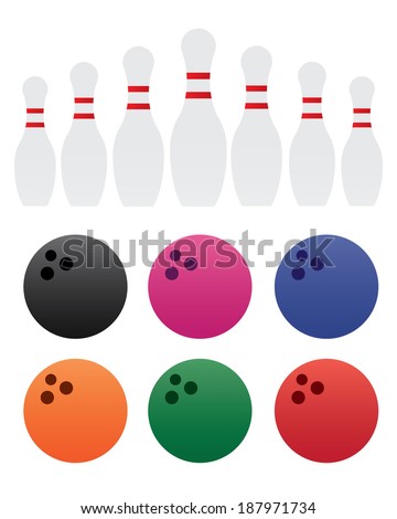 Candlepin Bowling Icon Free Vector / 4Vector