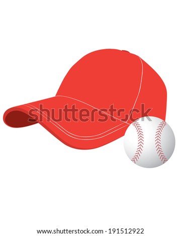 Classic Vector Baseball Cap and Ball Set