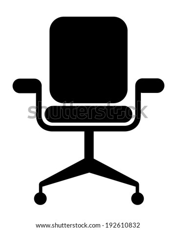 Modern vector office chair graphic