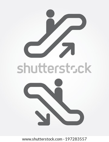 Vector elevator icon set