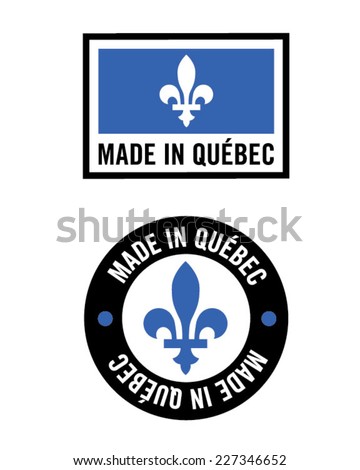 Vector 'Made in Quebec' Logo Set 