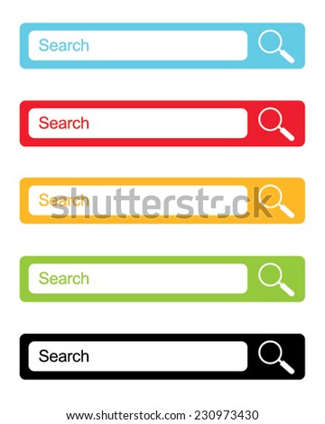 Vector Website Search Engine Icon Set