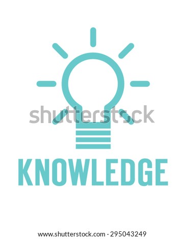 Vector Knowledge Lightbulb Icon