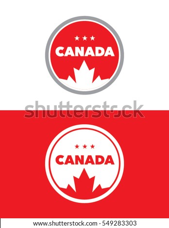 Vector Canada Emblem Set