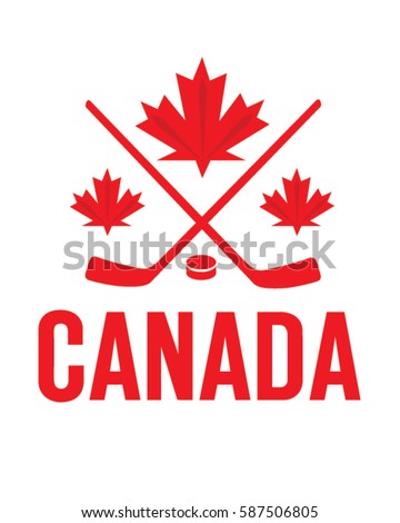 Vector Canadian Hockey Icon
