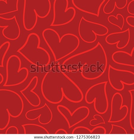 Tin Shanty Designs, vector, repeat pattern design,  hearts with funky, sassy feel. Vector design created with Adobe Illustrator CC
