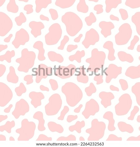 Vector Black Cow Print Pattern Animal Seamless Cow Skin Abstract