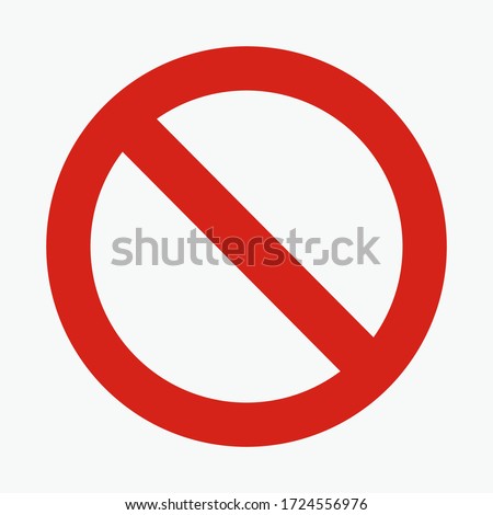 
traffic sign. illustration of traffic signs in flat style. Warning is prohibited from entering.vector illustration. vector icon. Stockfoto © 