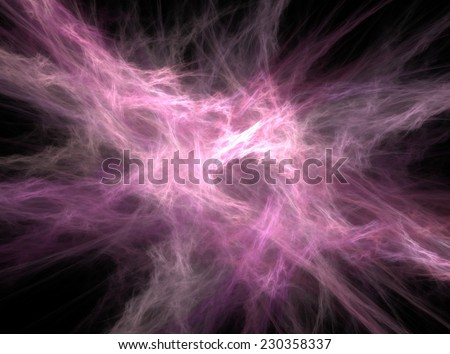 Violet nebula abstract fractal effect light design background
