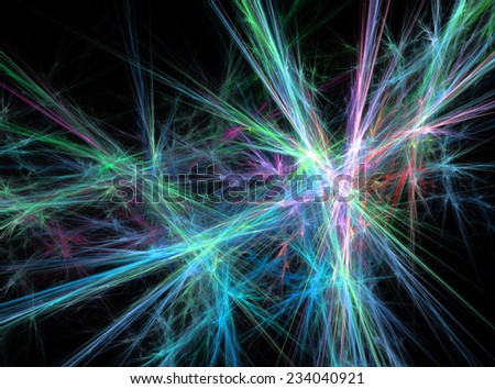 Colored lines abstract fractal effect light design background