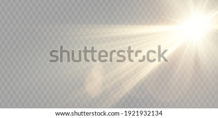 Vector transparent sunlight special lens flare light effect. Foto stock © 