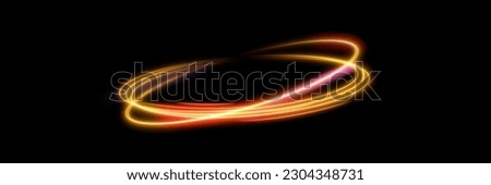 Light trail wave, fire path trace line, car lights, optic fiber and incandescence curve twirl png. road car headlights. Luminous red lines of speed. Light glowing effect.