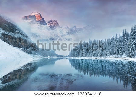 Image, Stock Photo wonderland Alberta Lake