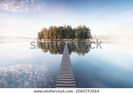 Similar – Image, Stock Photo River in autumn Autumn