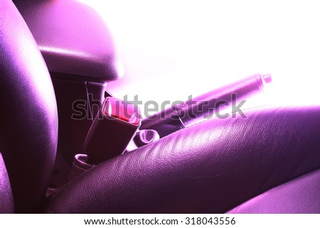The color filter of car seat photo represent the interior car part concept related idea.