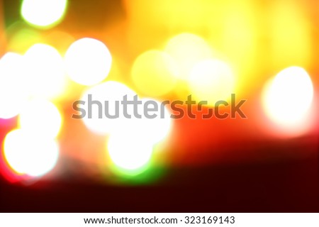 Blurry light from color light bulb represent the blurry background and concept related idea.
