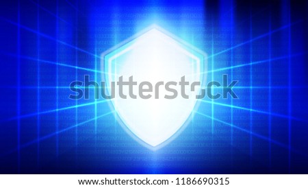 Abstract blue light and shade creative technology background. Vector illustration.