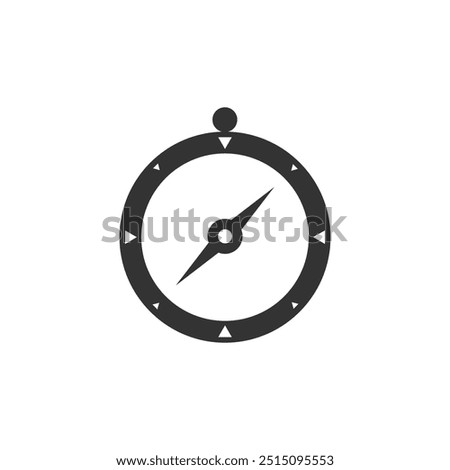 Compass Icon Vector. Compass fill and Glyph Icon.