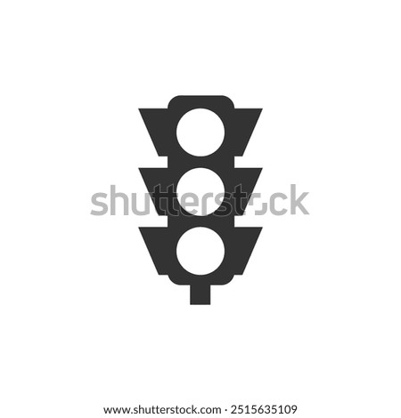 Traffic Light Icon Vector. Fill and Glyph Icon