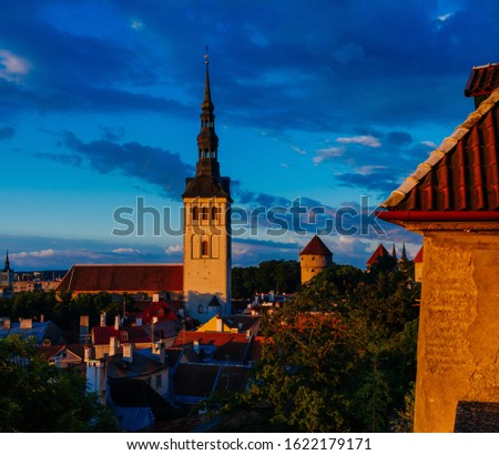St. Nicholas Church in medieval Tallinn old town, Estonia Photo stock © 