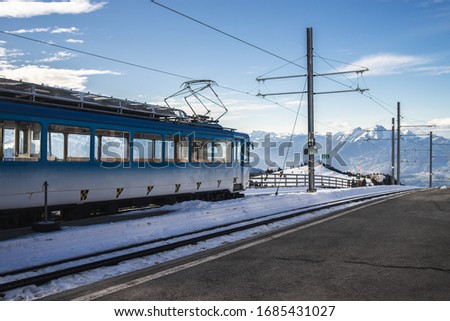 Image, Stock Photo Cogwheels and overhead line of the Berlin tram