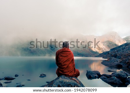 Similar – Image, Stock Photo Water Meditation