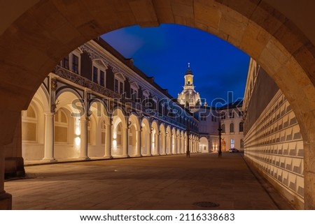 Similar – Image, Stock Photo Stallhof, Dresden Evening