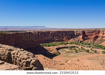 Wide view of part of Canyon de Chelle, Arizona Photo stock © 