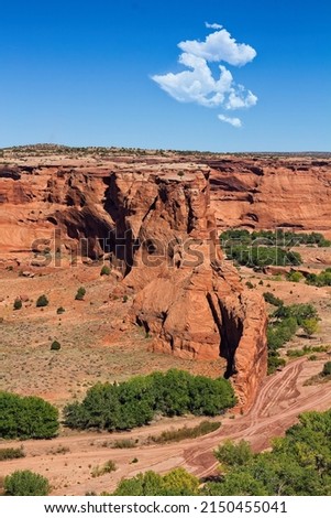 Rock formation in a valley at Canyon de Chelle, Arizona Photo stock © 