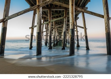 Similar – Image, Stock Photo View under the pier in Scripps Beach, San Diego