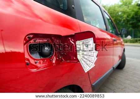 Similar – Image, Stock Photo Gas cap Mobility Energy