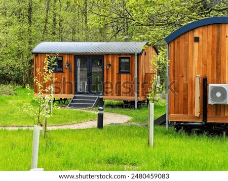 Similar – Image, Stock Photo Wooden hut in the snowy Thuringian Forest