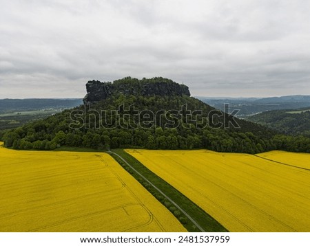 Foto Bild Lilienstein am Horizont