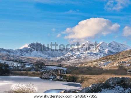 Similar – Foto Bild Bergsee in Snowdonia, Wales