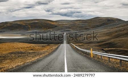 Similar – Image, Stock Photo Road on the Icelandic Peninsula Snaefellsnes