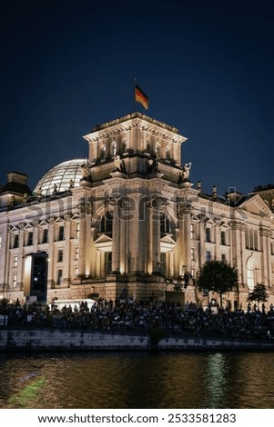 Similar – Image, Stock Photo Reflection of the Berlin television tower in a building