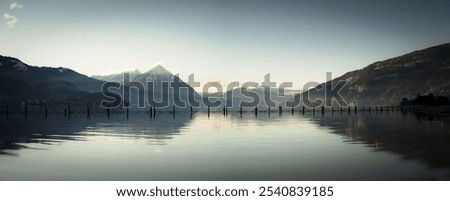 Similar – Foto Bild Morgendämmerung am See