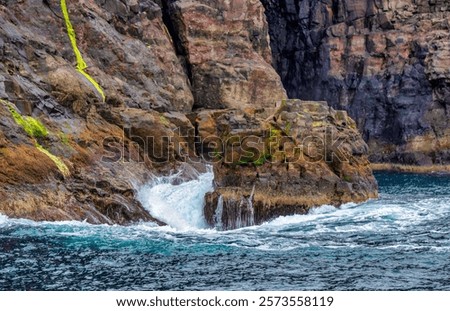 Similar – Image, Stock Photo Rocky formation in foamy sea