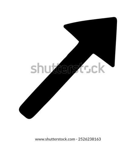 Hand drawn doodle arrows silhouette for business infographic