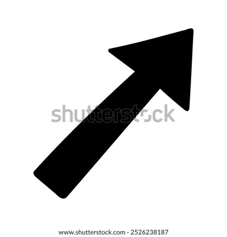 Hand drawn doodle arrows silhouette for business infographic