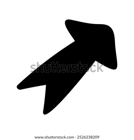 Hand drawn doodle arrows silhouette for business infographic