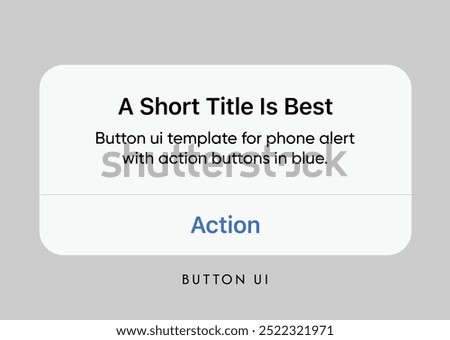 Notification Boxes Template alert UI. Smartphone Warning or Message Interface. iphone and Android. iOS Smartphone. Software Update and Enable Notifications. UX design