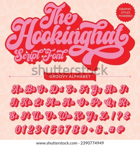 Abstract the Hookinghat Script Retro Font template