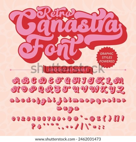 Canastra Retro Vintage Display bold Font alphabet