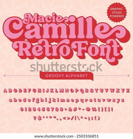 Macie Camille Retro Vintage Display bold Font alphabet