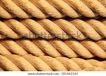 Nautical rope in spiral