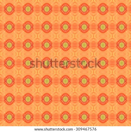 Seamless background pattern and texture from part of orange  flower