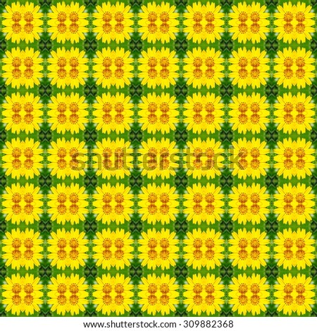 Seamless background pattern and texture from part of yellow flower